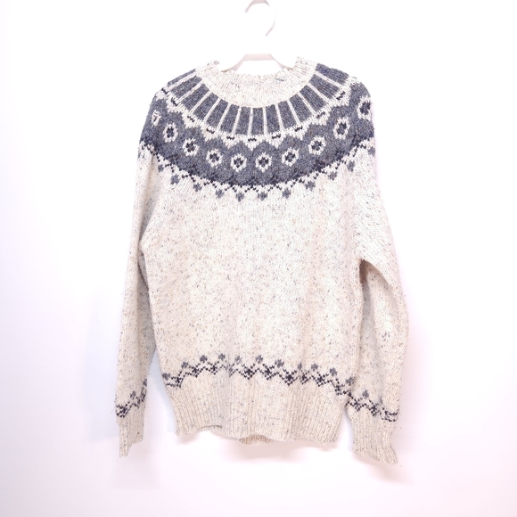 Vintage Campagnie International Limited Express Fair Isle Sweater Wool Blend - Picture 1 of 4